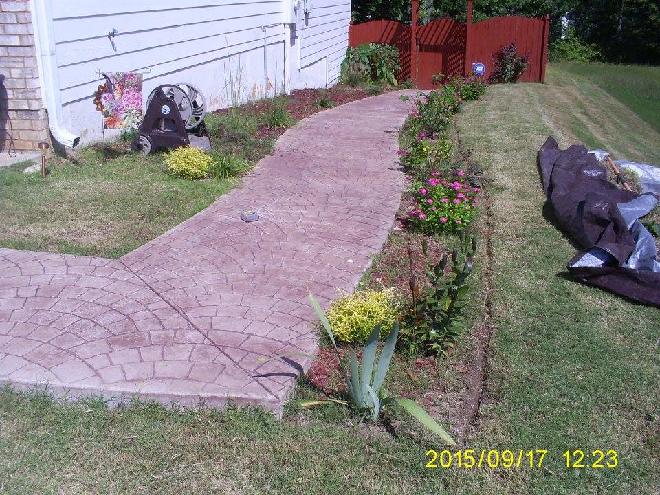 Landscaping Before